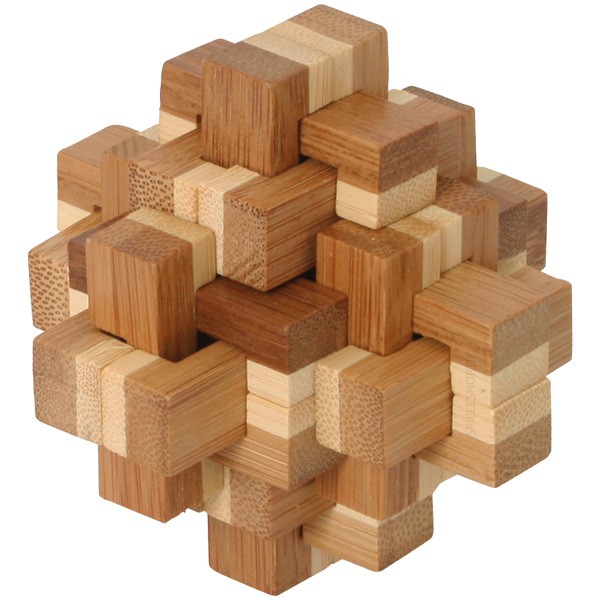Bambus-Puzzle Kristallus - 20 Puzzleteile
