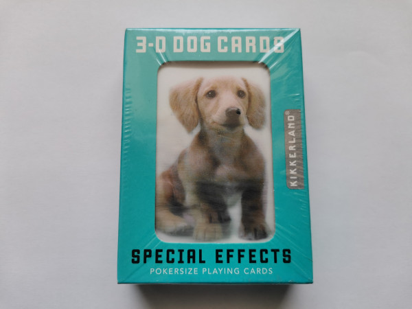 3D-Hunde-Spielkarten von Kikkerland